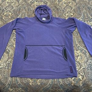 Men’s L Melenzana micro grid hooded fleece